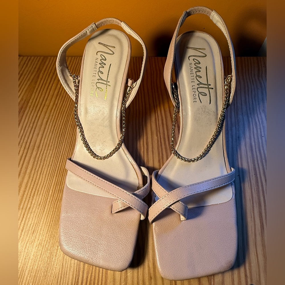 Nanette Lepore Blush Heeled Sandals
